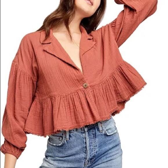 Free People Empire Waist Jacket NWT - Picture 2 of 8